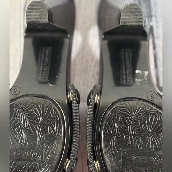 Onesole Chic Black Soft Neoprene Crystal Soft Step Interchangeable Y2K Shoes 8 - Picture 7 of 7